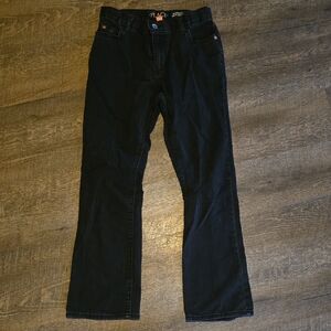 Children's Place Boys Bootcut Size 12 Black Jeans